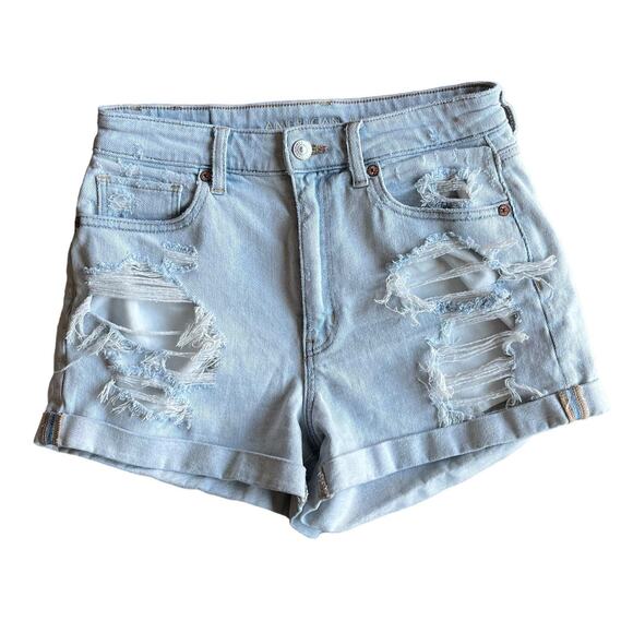 American Eagle Size 6 Distressed Cuffed Mom Short - Picture 1 of 9
